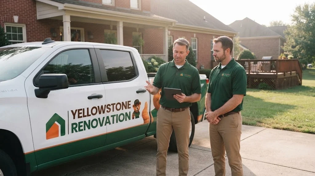 Illustrative Yellowstone deck service scene